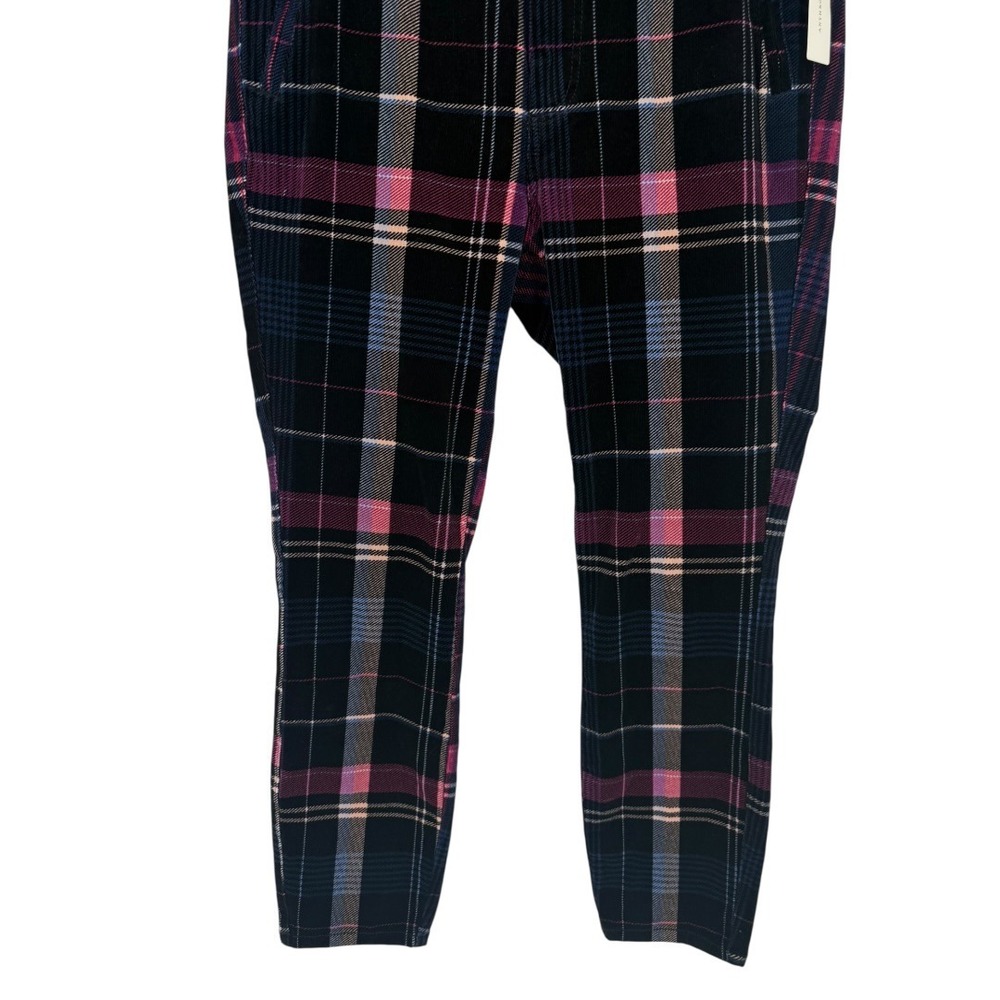 NWT Anthropologie Women's Alicia Plaid Moto Corduroy Slim Pants Size 31 Preppy‎ - Picture 9 of 10